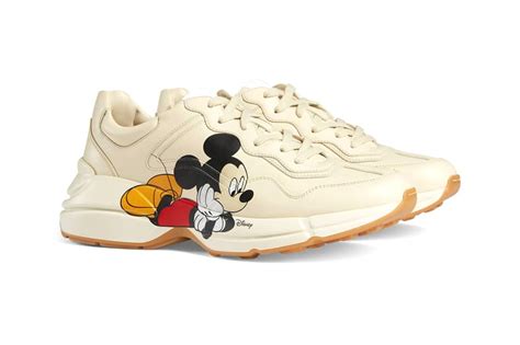 gucci mickey mouse sneaker|Gucci Mickey Mouse slides.